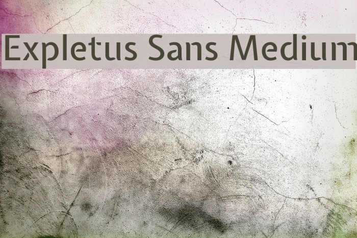Expletus Sans Medium Font examples