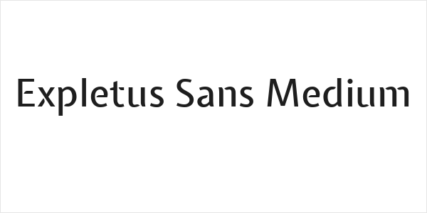 Expletus Sans Medium Logo