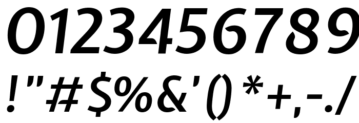 Expletus Sans SemiBold Italic Font OTHER CHARS