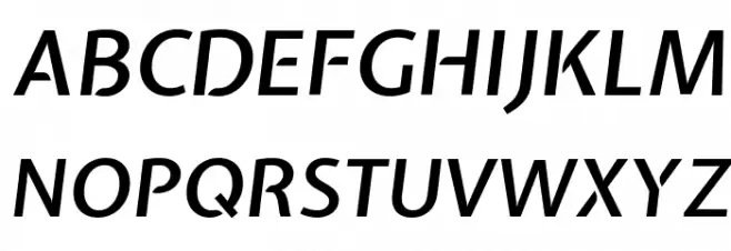 Expletus Sans SemiBold Italic Caratteri MAIUSCOLE
