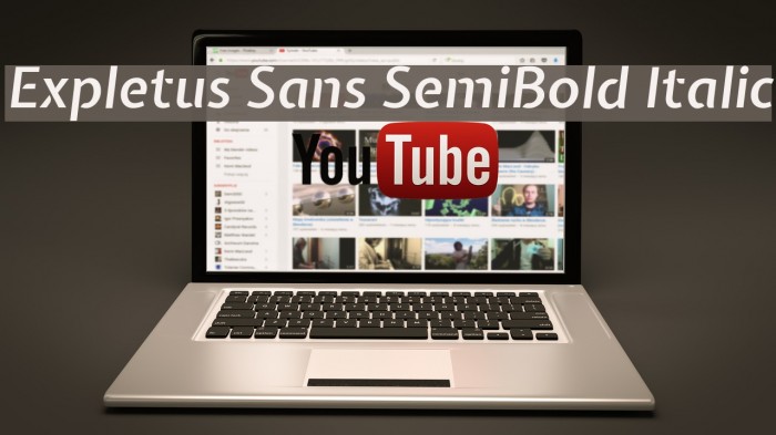 Expletus Sans SemiBold Italic Font examples
