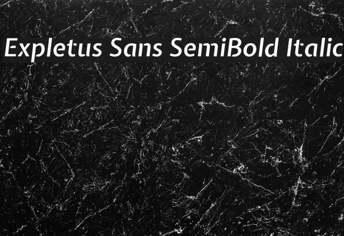 Expletus Sans SemiBold Italic Font examples