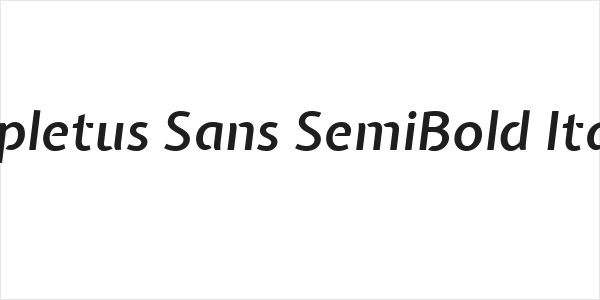 Expletus Sans SemiBold Italic Logo