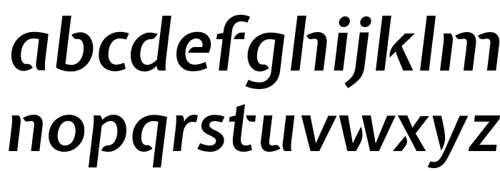 Expletus Sans SemiBold Italic Font LOWERCASE