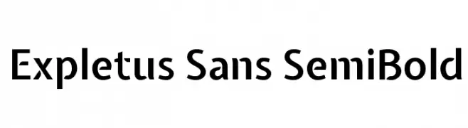 Expletus Sans SemiBold  フリーフォントのダウンロード