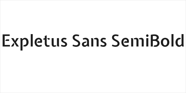 Expletus Sans SemiBold Logo
