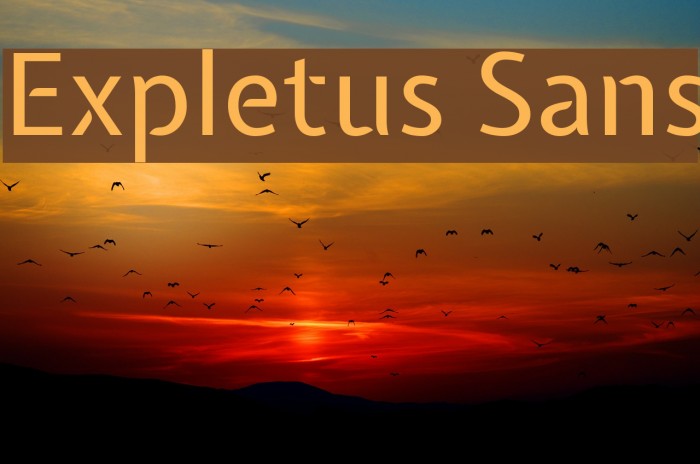 Expletus Sans Font examples