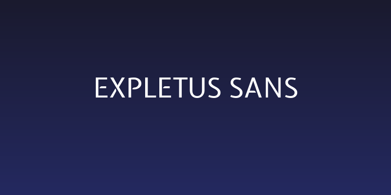 Expletus Sans Social Header