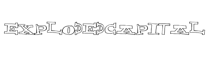 ExplodedCapital  Fuentes Gratis Descargar