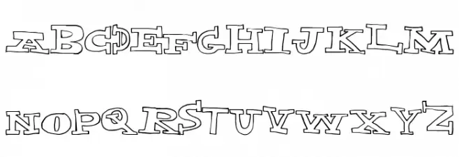 ExplodedCapital Schriftart Groß