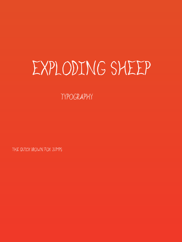 Exploding Sheep Poster