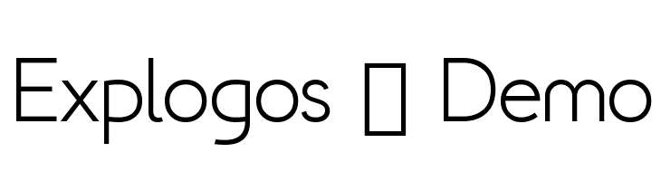 Explogos - Demo  免费字体下载