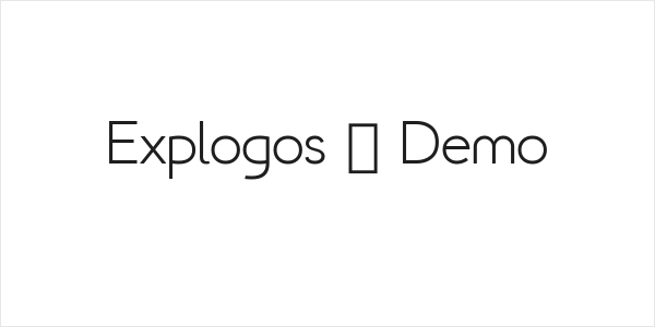 Explogos - Demo Logo