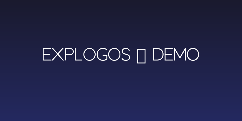 Explogos - Demo Social Header