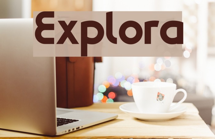 Explora Font examples