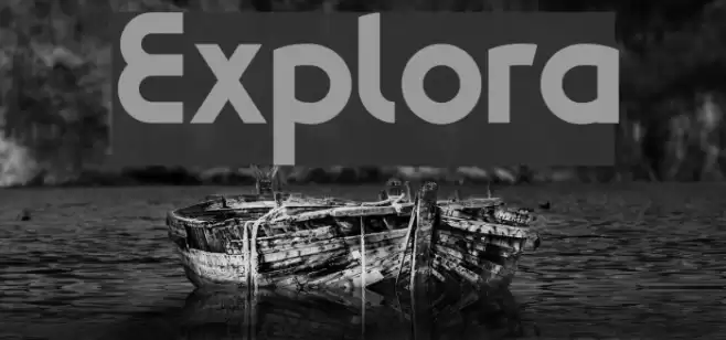Explora Font examples