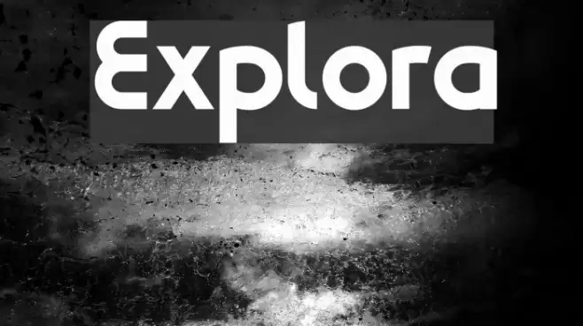 Explora Font examples