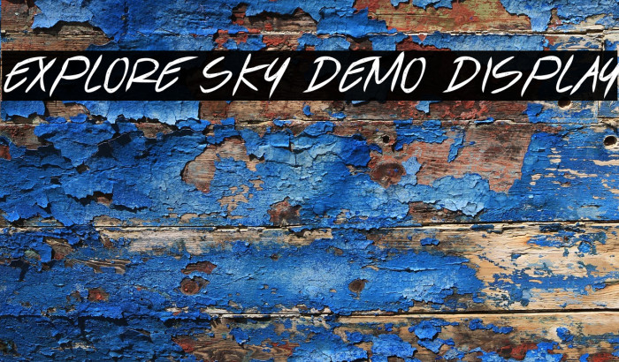 Explore Sky Demo Display Example 2