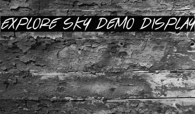 Explore Sky Demo Display Example 2