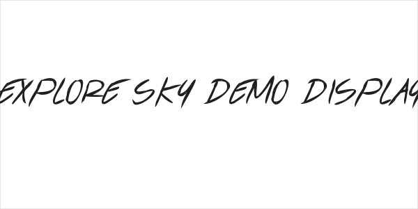 Explore Sky Demo Display Logo