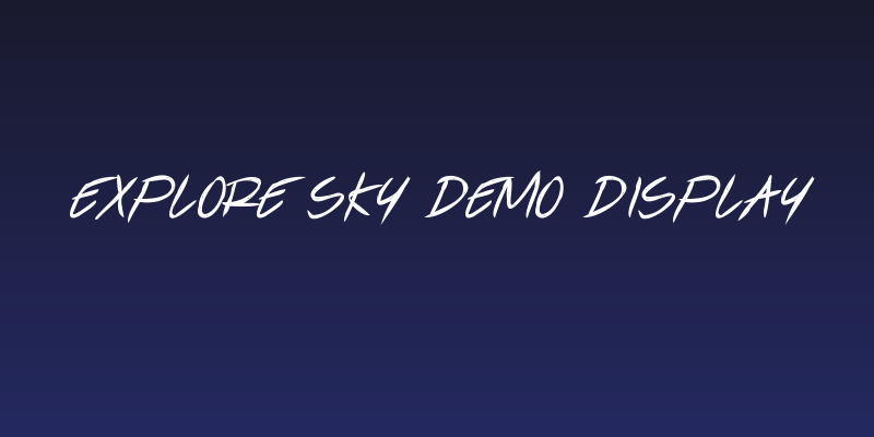 Explore Sky Demo Display Social Header