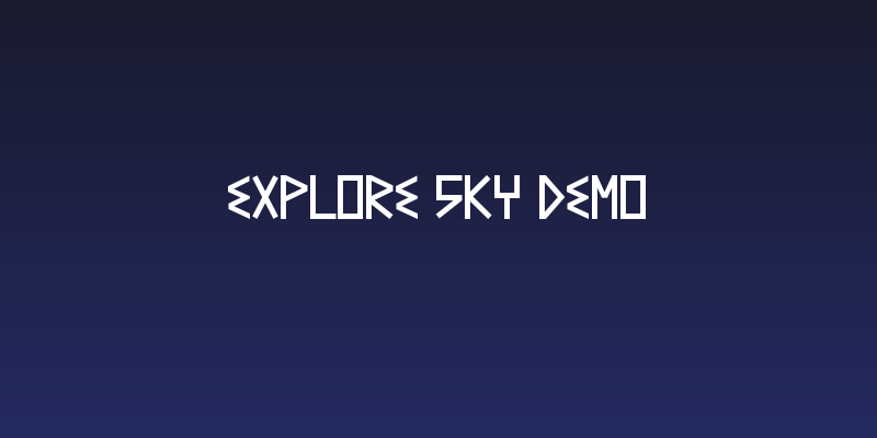 Explore Sky Demo Social Header