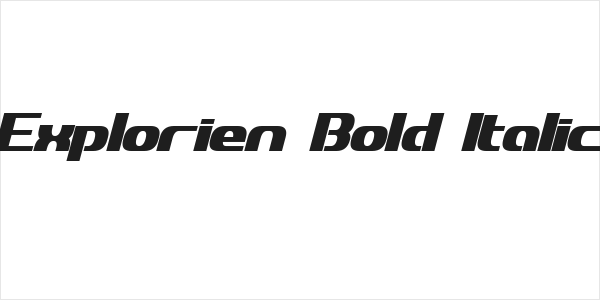 Explorien Bold Italic Logo