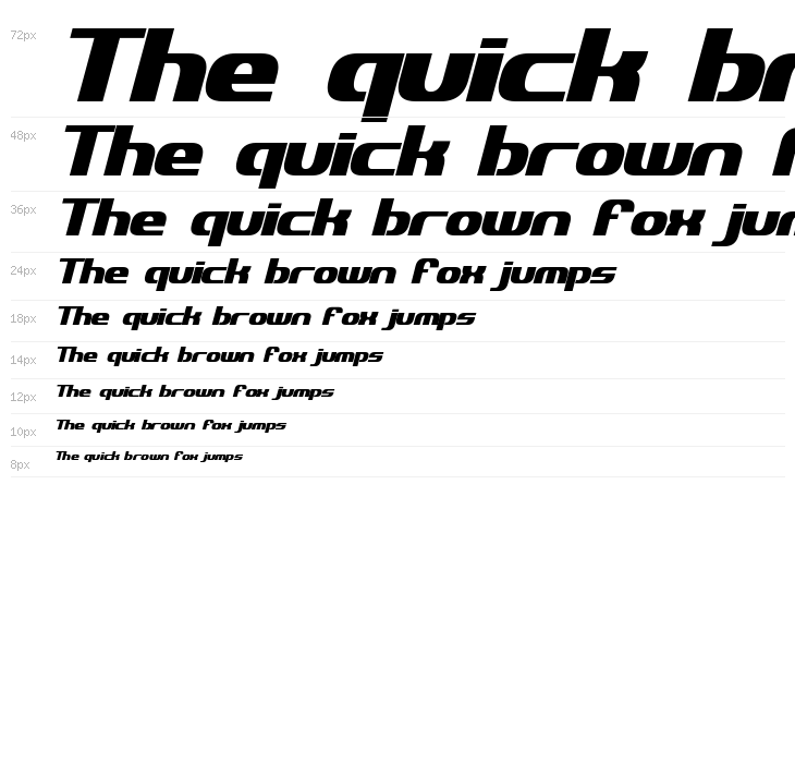 Explorien Bold Italic Waterfall