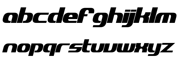 Explorien Bold Italic Font LOWERCASE
