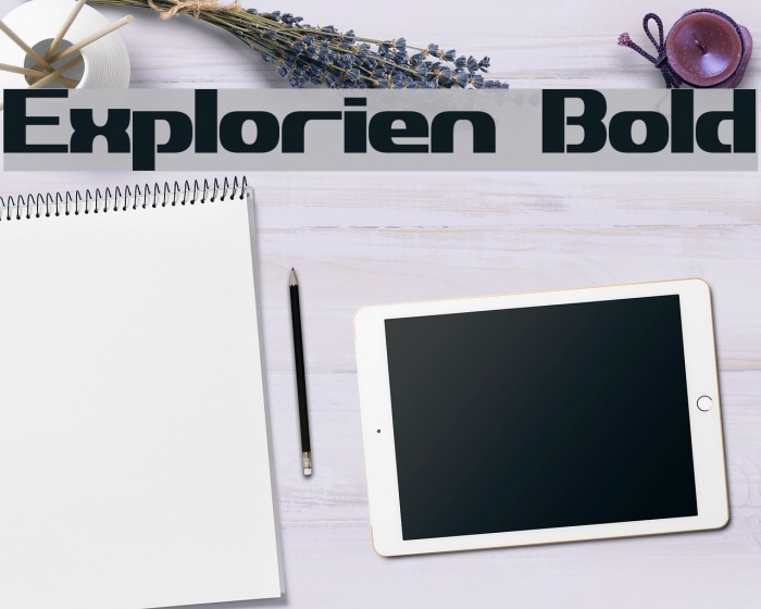 Explorien Bold Font examples