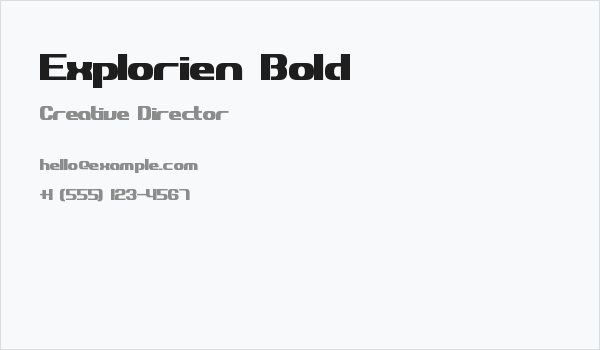 Explorien Bold Business Card