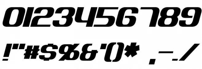 Explorien Italic Font OTHER CHARS