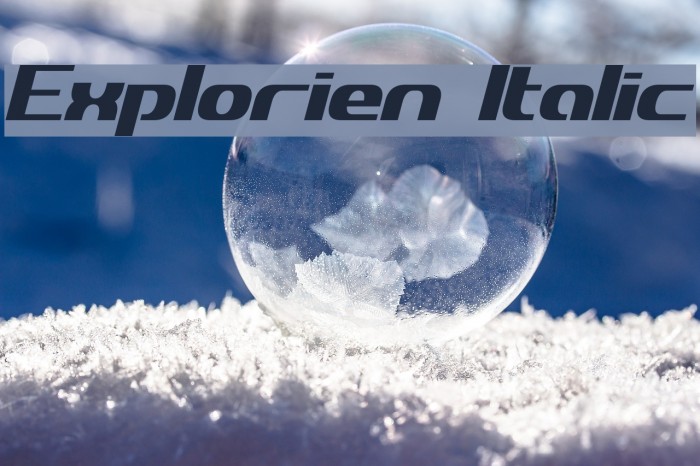 Explorien Italic Example 1