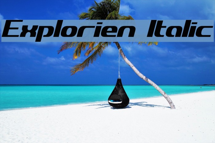 Explorien Italic Example 2