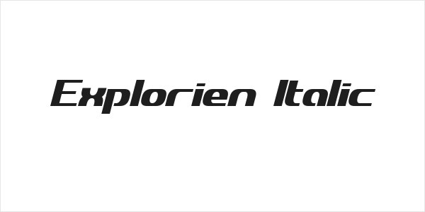 Explorien Italic Logo