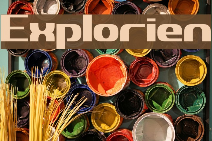 Explorien Font examples