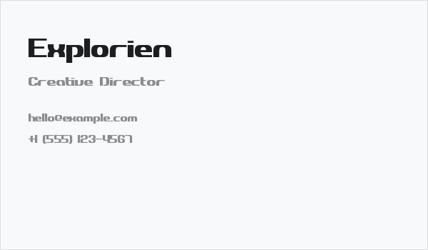 Explorien Business Card