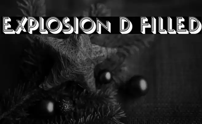 Explosion 3D Filled Example 1