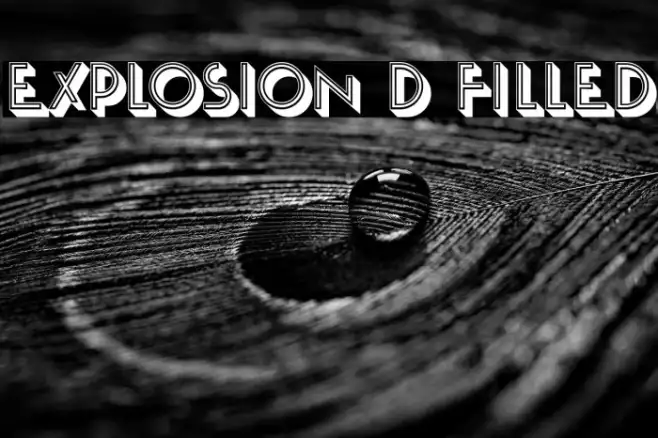 Explosion 3D Filled Example 3