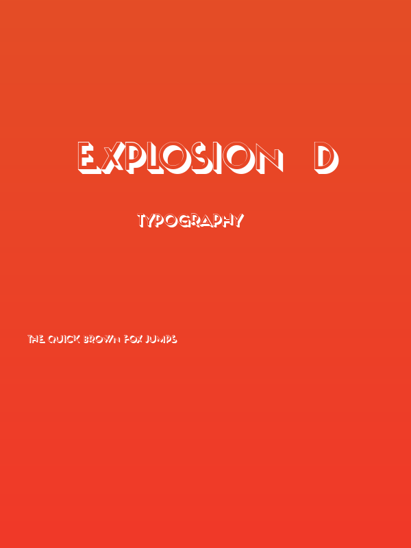 Explosion 3D Poster