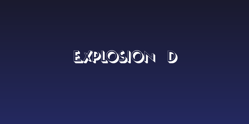 Explosion 3D Social Header