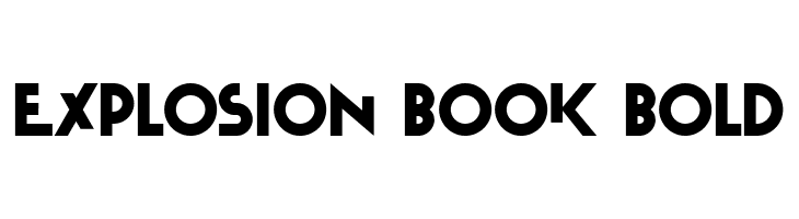Explosion Book Bold  フリーフォントのダウンロード