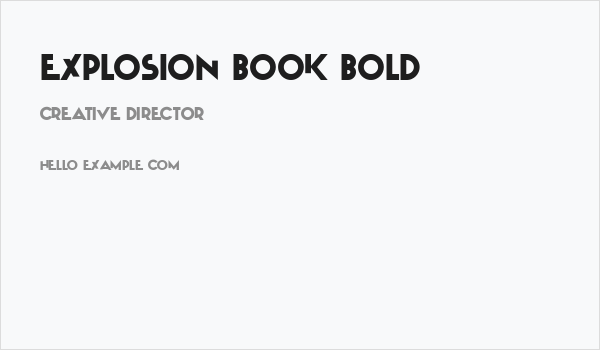 Explosion Book Bold Business Card