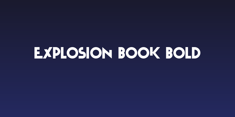 Explosion Book Bold Social Header