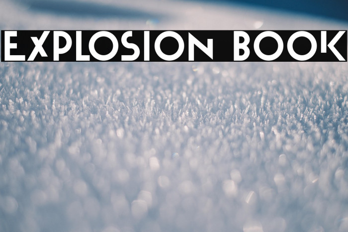 Explosion Book Example 1