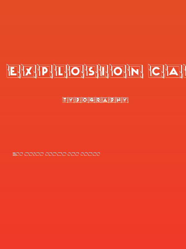 Explosion Capitals Poster