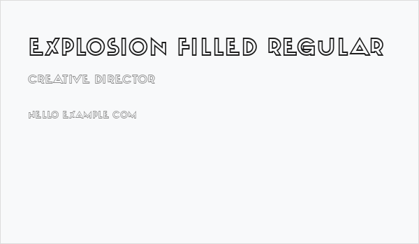 Explosion Filled Regular Business Card