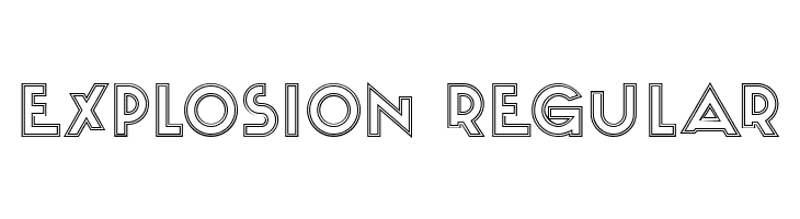 Explosion Regular  Free Fonts Download