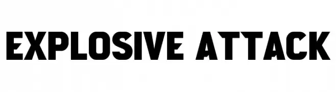Explosive Attack  Fuentes Gratis Descargar