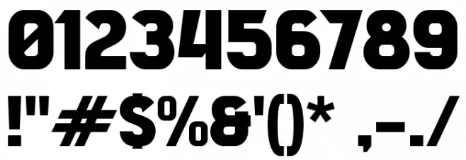 Explosive Attack Font OTHER CHARS